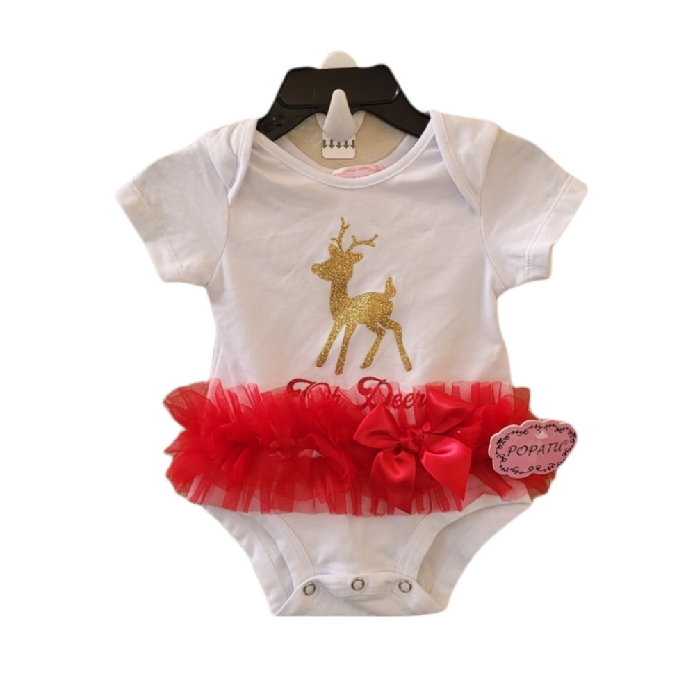 POPATU Oh Deer Tutu One Piece Size 3-6 Month